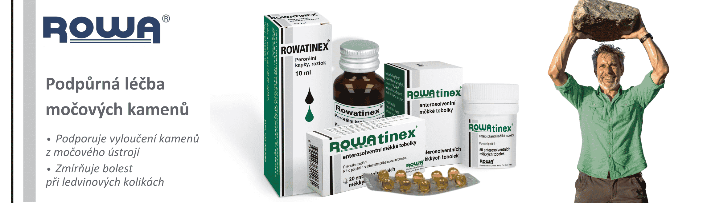Rowatinex – podpůrná léčba močových kamenů